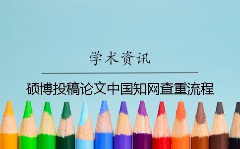 碩博投稿論文中國知網(wǎng)查重流程